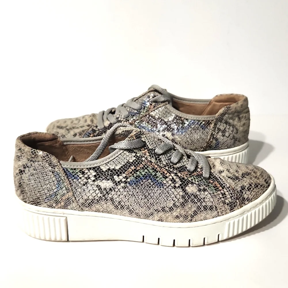 SOUL Naturalizer Python Topaz2 Oxford Shimmer Snakeskin Sneakers Size 9.5 - Picture 11 of 14